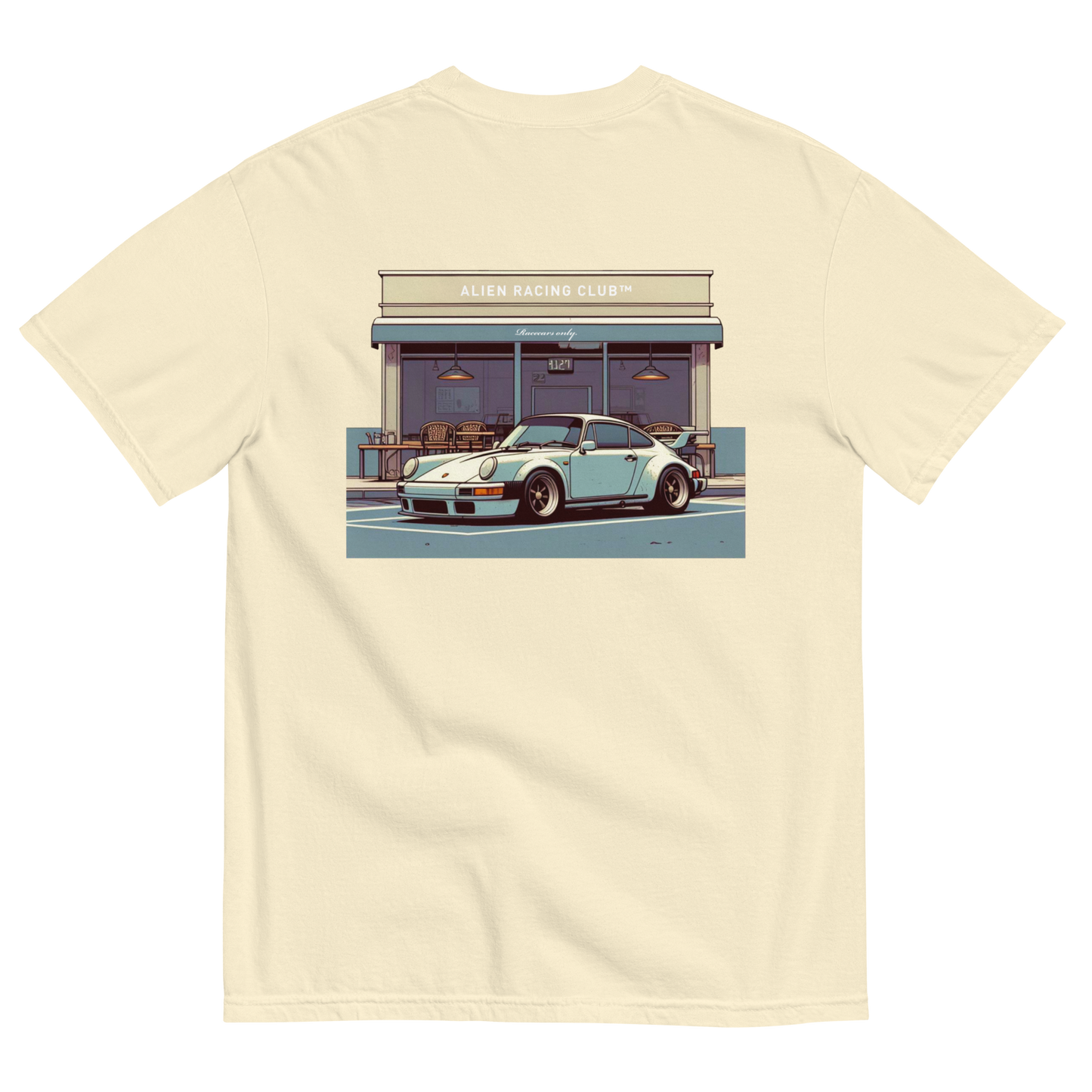 "Coffee Shop" Cream Tee